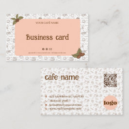 Visita Código QR del logotipo de la tarjeta de presentaci