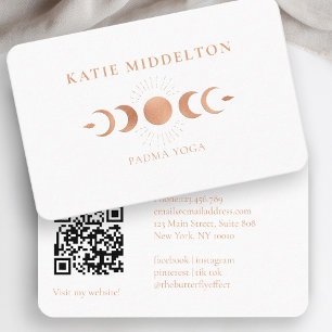 Visita Código QR - Moon Yoga Reiki Wellness Tarjeta de ne