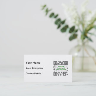 Visita Código QR Personalizado Para Tarjeta De Negocios D