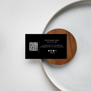 Visita Código QR profesional Tarjeta de presentación en b