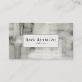 Visita Código QR Resumen neutral tarjeta de presentación 