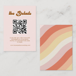 Visita Código QR RSVP Boda Tarjeta de cierre de sitio web