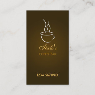 Visita Coffee Bar - Tarjeta de presentación