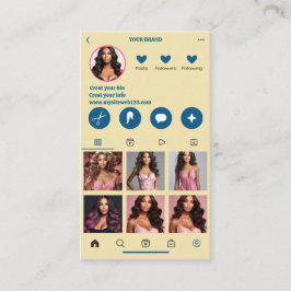 Visita Collage de fotos de código QR para tarjeta de visi