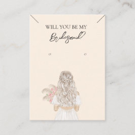 Visita Collar de la dama de honor y tarjeta de visualizac