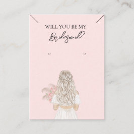 Visita Collar de la dama de honor y tarjeta de visualizac