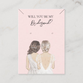 Visita Collar de la dama de honor y tarjeta de visualizac