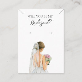 Visita Collar de la dama de honor y tarjeta de visualizac