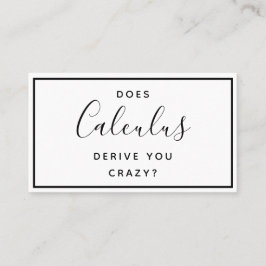 Visita College Math Tutor - Graciosa tarjeta de presentac