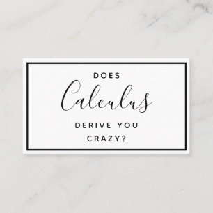 Visita College Math Tutor - Graciosa tarjeta de presentac