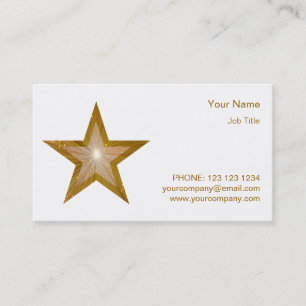 Visita Color blanco de la estrella lateral de la tarjeta