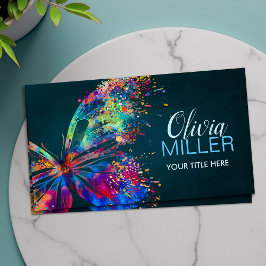 Visita Colorida tarjeta de presentación de pintura maripo
