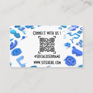 Visita Conectar la tarjeta de presentación de medios soci