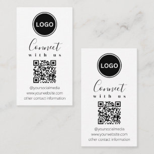 Visita Conectarse con nosotros Código QR Tarjeta de pre