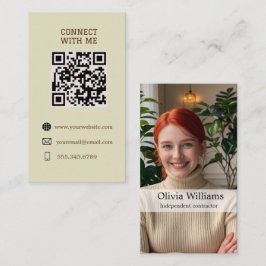 Visita Conectarse conmigo - Tarjeta de código QR Personal