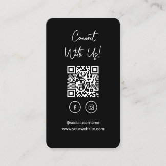 Visita Conéctate Con La Tarjeta De Negocios De Código QR 