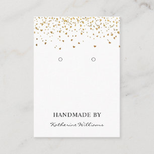 Visita Confetti dorado Tarjeta de visualización de gana