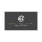 Contable moderno, tarjeta de presentación de cuent