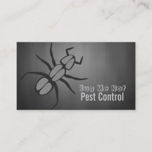 Visita Control de plagas, tarjeta de presentación de err