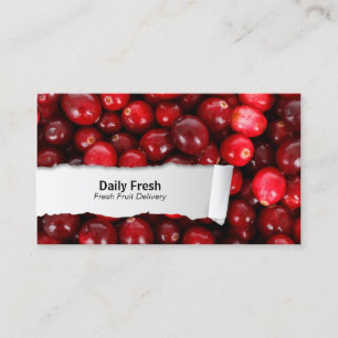 Visita Cranberries Personalizable FoodCloseup Tarjeta de 