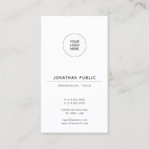 Visita Crea tu propia tarjeta vertical elegante de papel 