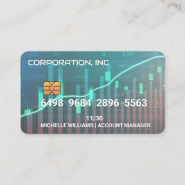 Visita Crédito | Tarjeta de débito | Gráficos de datos fi