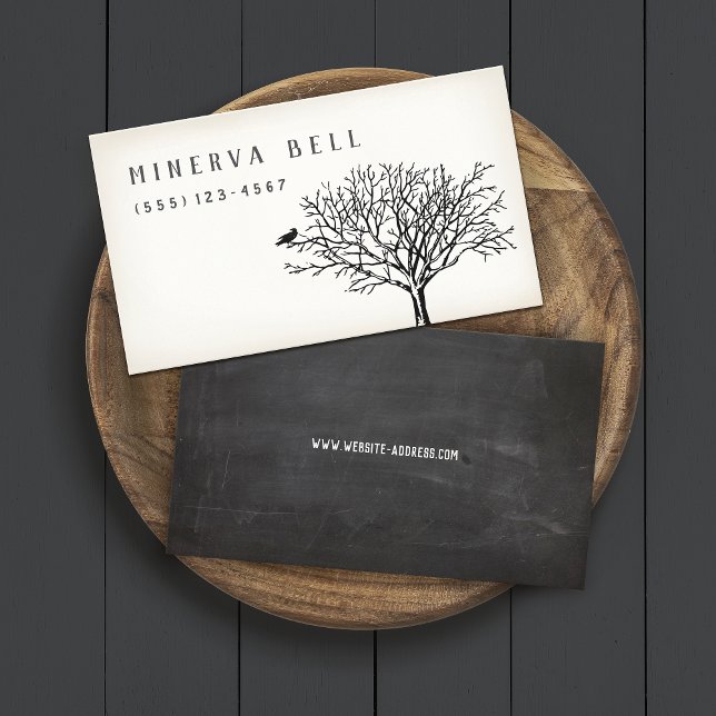 Visita Crow de Halloween en la tarjeta de llamadas de árb (Subido por el creador)