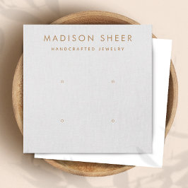 Visita Cuadrada 4 Agujero, 2 Gris claro de par, tarjeta de visuali