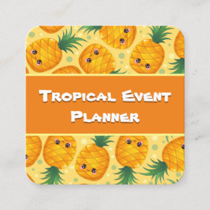 Visita Cuadrada Acontecimientos tropicales Tarjeta de presentación