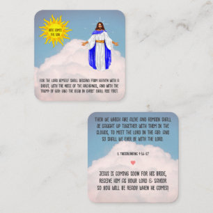 Visita Cuadrada Aquí viene la tarjeta de hijo