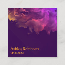 Código QR abstracto de terciopelo acuarela tarjeta