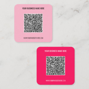 Visita Cuadrada Código QR Analizar información Texto Tarjeta de pr