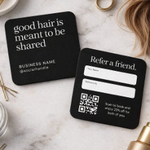 Código QR de Tarjeta de Referir un Amigo para Saló