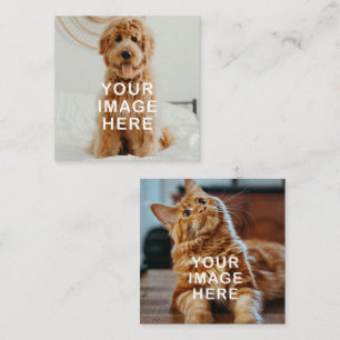 Visita Cuadrada Crea tu propia tarjeta de presentación simple de 2