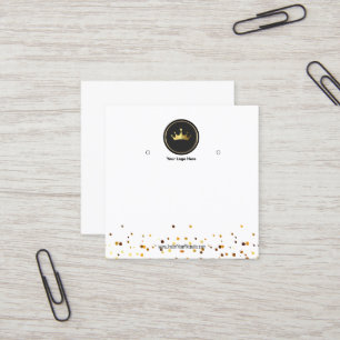 Visita Cuadrada Crea tu tarjeta de presentación de aretes con logo