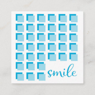 Visita Cuadrada Cuadrado de la tarjeta de la remisión del dentist