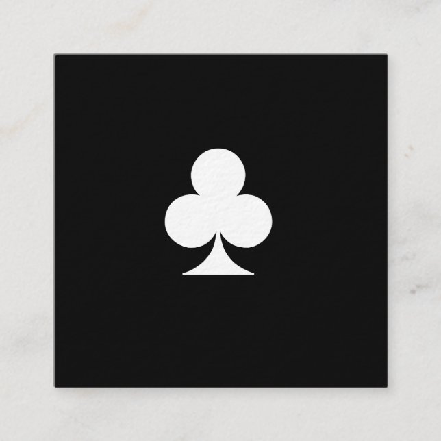 Visita Cuadrada El premio de lujo aporrea negro de la tarjeta de (Anverso)