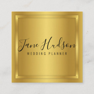 Visita Cuadrada Elegante Tarjeta de Negocios Minimalista Editable 