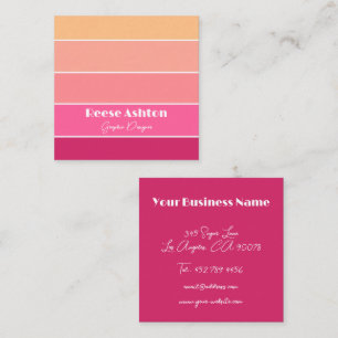 Visita Cuadrada Elegante tarjeta de presentación personalizada de