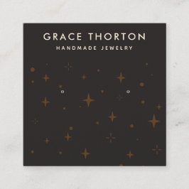 Visita Cuadrada Estrellas cósmicas con tarjeta de visualización de