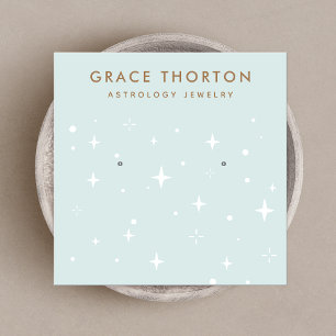Visita Cuadrada Estrellas de astrología con tarjeta de visualizaci