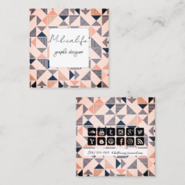 Visita Cuadrada Formularios abstractos, tarjeta de negocios de med