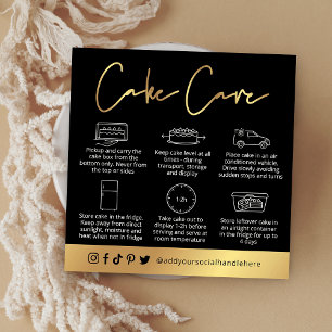 Visita Cuadrada Guía de asistencia para pasteles Tarjeta de logoti