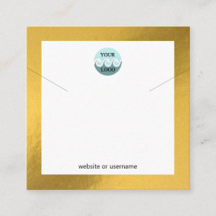 Visita Cuadrada Personalizado de moda logo tarjeta de visualizaci
