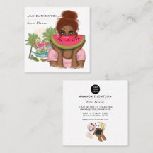 Planificador de Eventos de Verano Tarjeta de Negoc
