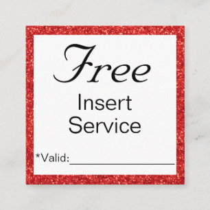 Visita Cuadrada Servicio promocional o tarjeta de descuento