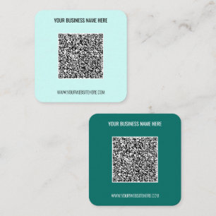 Visita Cuadrada Su tarjeta de presentación de análisis de código Q