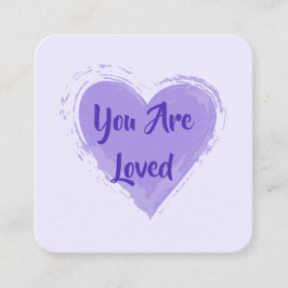 Visita Cuadrada Tarjeta de amabilidad: Cartas de "Eres amor"