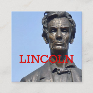 Visita Cuadrada Tarjeta de autobús para personalizable Lincoln en 