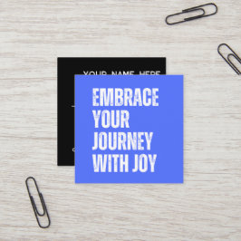 Visita Cuadrada Tarjeta de Biz Square - Acepte su viaje con alegrí